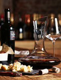 Le Chateau Wine Decanter - 100% Hand Blown Lead-free Crystal Glass