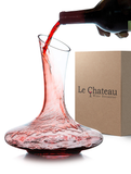 Le Chateau Wine Decanter - 100% Hand Blown Lead-free Crystal Glass